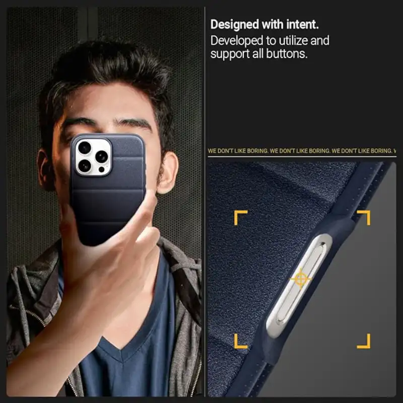 قاب اورجینال آیفون 16 پرومکس Caseology Athlex Mag | بافت سنگ ماسهای و پشتیبانی MagSafe - Image 3