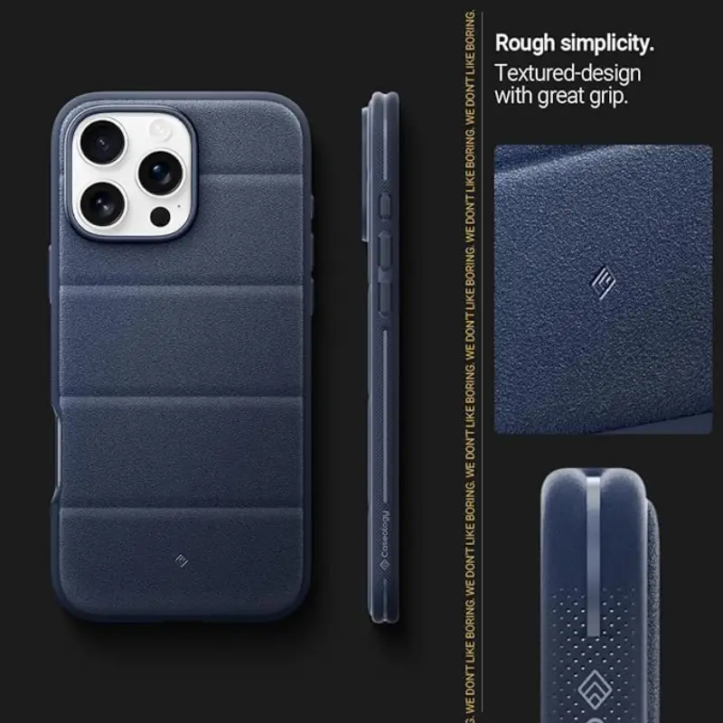 قاب اورجینال آیفون 16 پرومکس Caseology Athlex Mag | بافت سنگ ماسهای و پشتیبانی MagSafe - Image 8