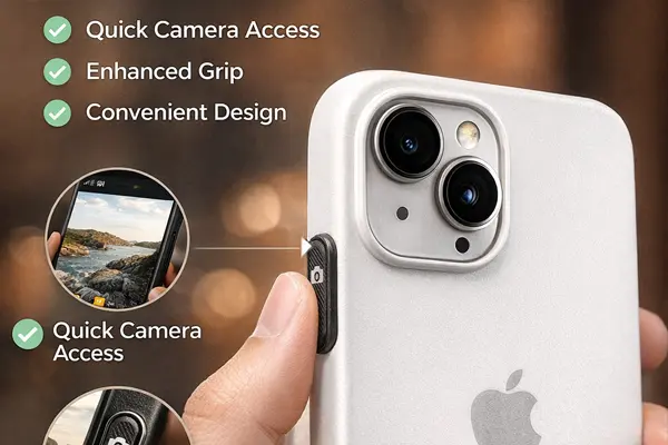در ساخت قاب های آیفون Camera Control Button Cover چه مزیتی دارد؟